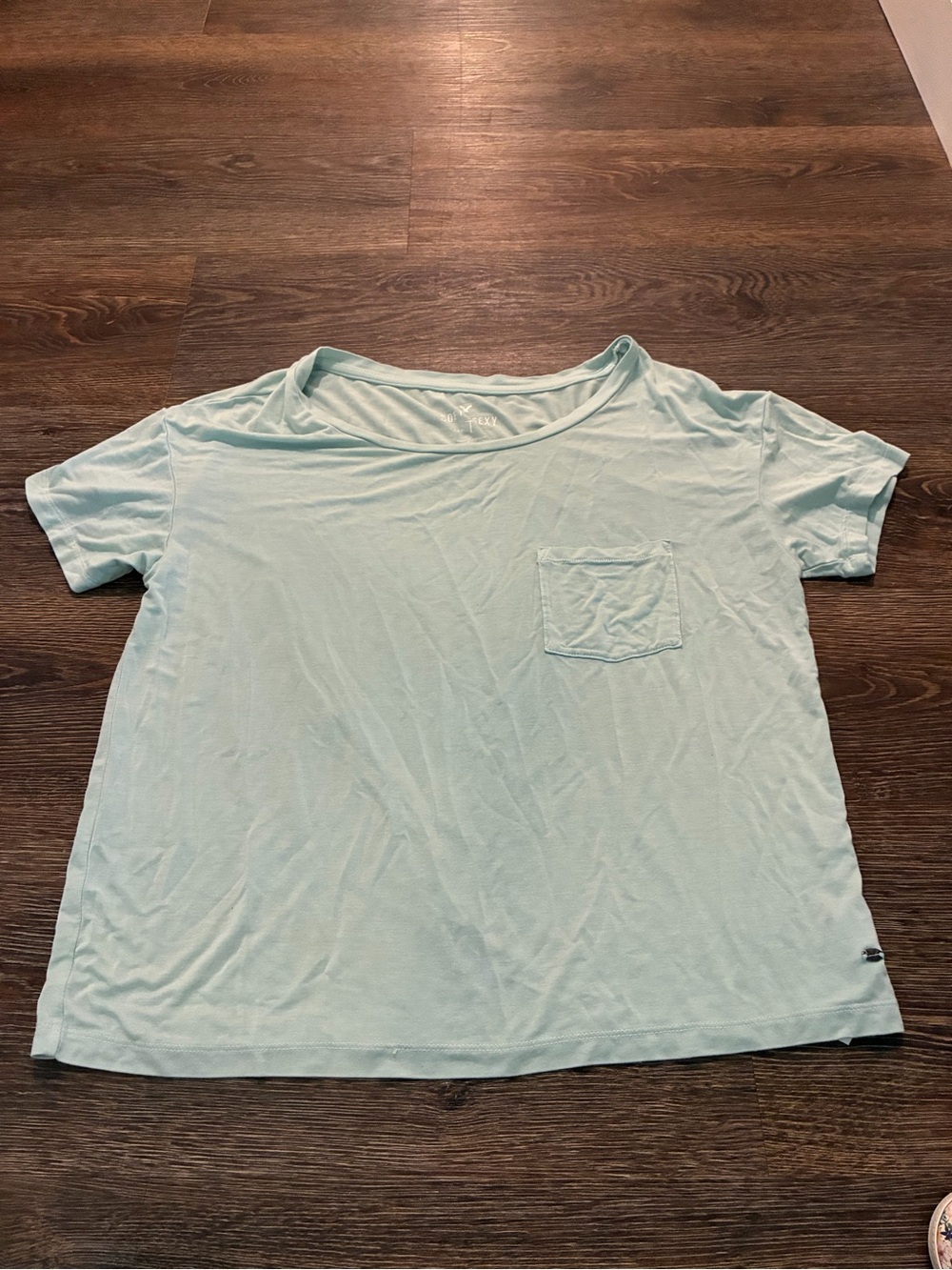 American Eagle Outfitters Mint Short Sleeve Pocket Tee